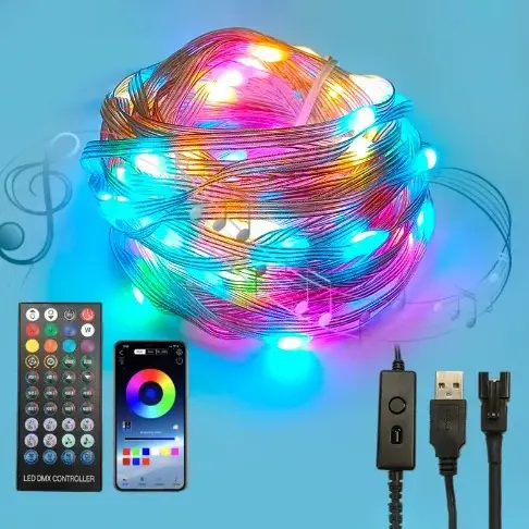 Wit Natal Lampu Strip